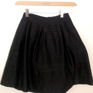 Black circle skater skirt